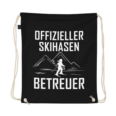 Skihasen Betreuer - Organic Turnbeutel ski Schwarz