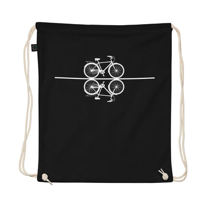Straight Line - Cycling - Organic Turnbeutel fahrrad Schwarz