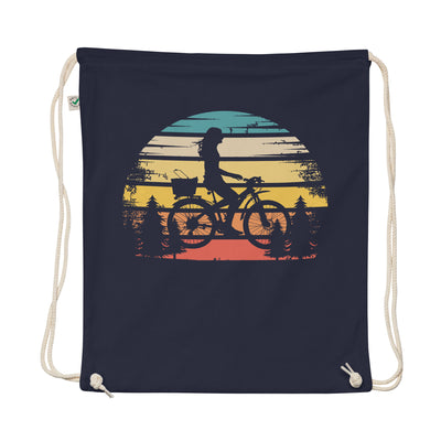 Retro Sun And Cycling - Organic Turnbeutel fahrrad