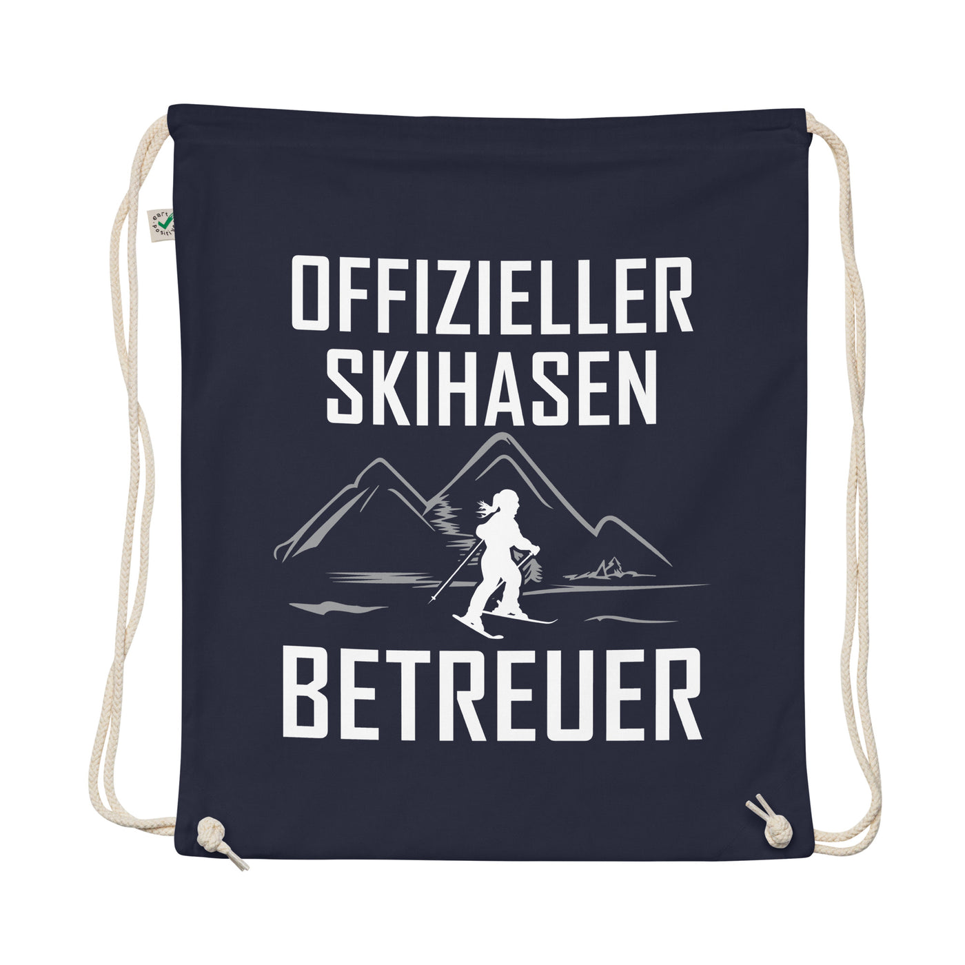 Skihasen Betreuer - Organic Turnbeutel ski