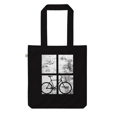 4 Rechtecke - Radfahren - Organic Einkaufstasche fahrrad Black