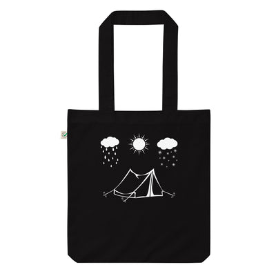 Alle Jahreszeiten Und Camping - Organic Einkaufstasche camping Black