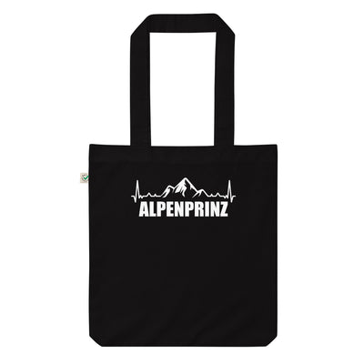 Alpenprinz 1 - Organic Einkaufstasche berge Black