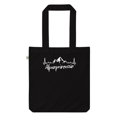 Alpenprinzessin 1 - Organic Einkaufstasche berge Black