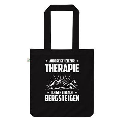 Andere Gehen Zur Therapie Ich Gen Einfach Bergsteigen - Organic Einkaufstasche berge Black