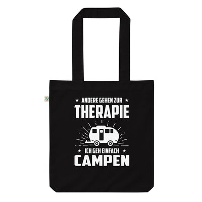 Andere Gehen Zur Therapie Ich Gen Einfach Campen - Organic Einkaufstasche camping Black