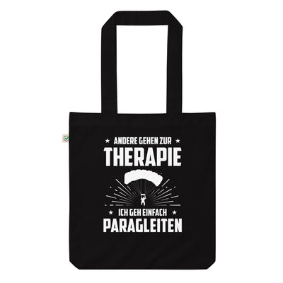 Andere Gehen Zur Therapie Ich Gen Einfach Paragleiten - Organic Einkaufstasche berge Black