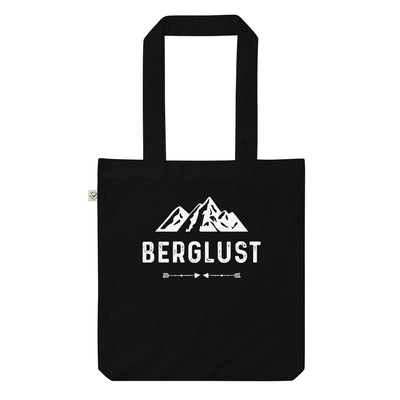 Berglust - Organic Einkaufstasche berge wandern Black