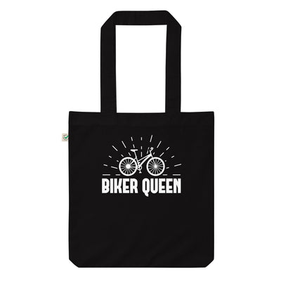 Biker Queen - Organic Einkaufstasche fahrrad Black