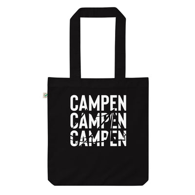 Campen - Organic Einkaufstasche camping Black