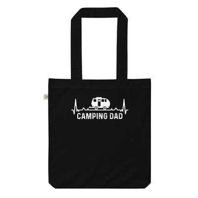 Camping Dad 4 - Organic Einkaufstasche camping Black