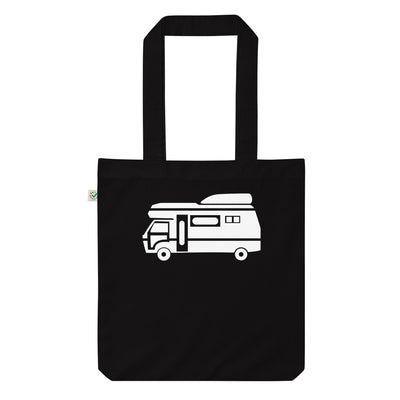 Campingwagen - Organic Einkaufstasche camping Black