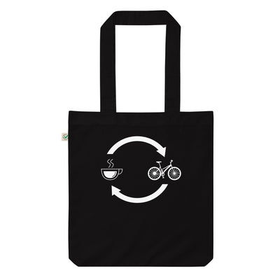 Kaffee, Pfeile Laden Und Radfahren - Organic Einkaufstasche fahrrad