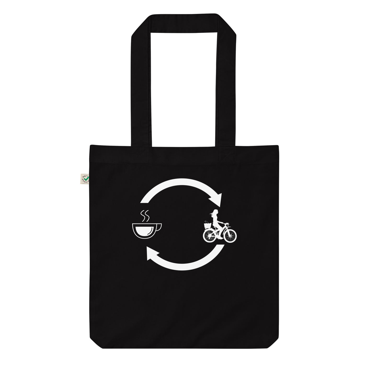 Kaffee, Pfeile Laden Und Radfahren 2 - Organic Einkaufstasche fahrrad