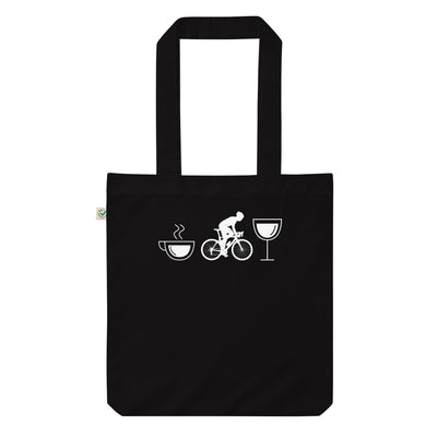 Kaffee, Wein Und Radfahren - Organic Einkaufstasche fahrrad