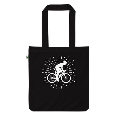 Feuerwerk Und Radfahren 1 - Organic Einkaufstasche fahrrad Black