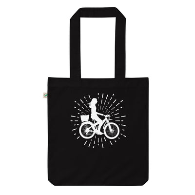 Feuerwerk Und Radfahren 2 - Organic Einkaufstasche fahrrad Black