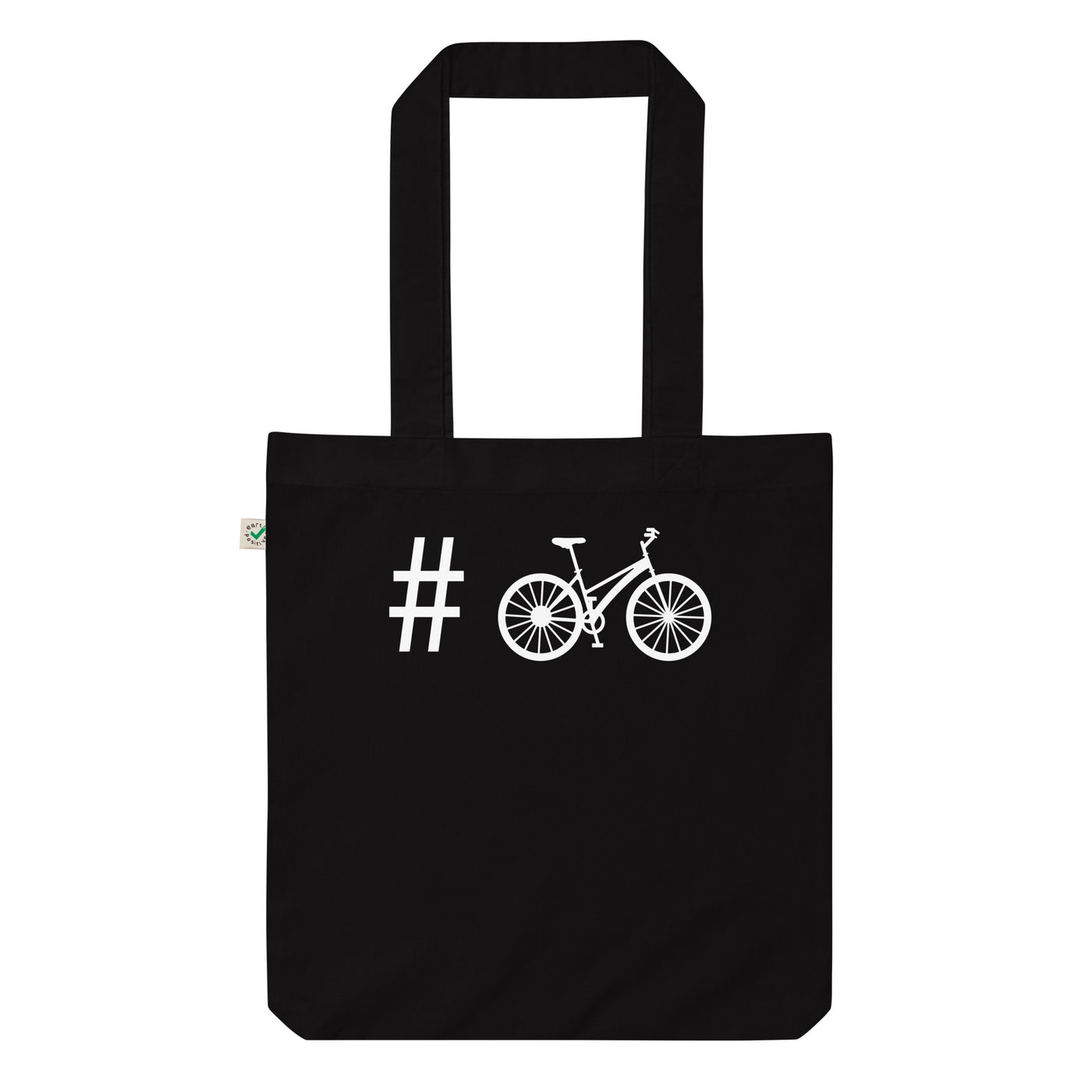 Hashtag - Radfahren - Organic Einkaufstasche fahrrad