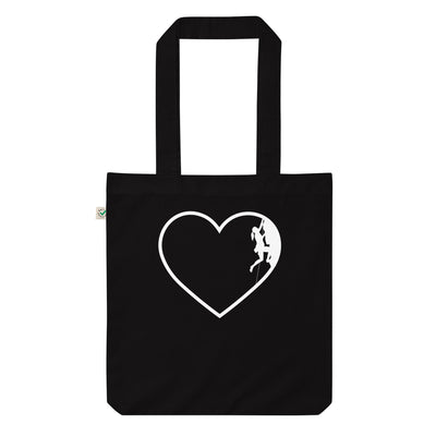 Herz 2 Und Klettern - Organic Einkaufstasche klettern Black