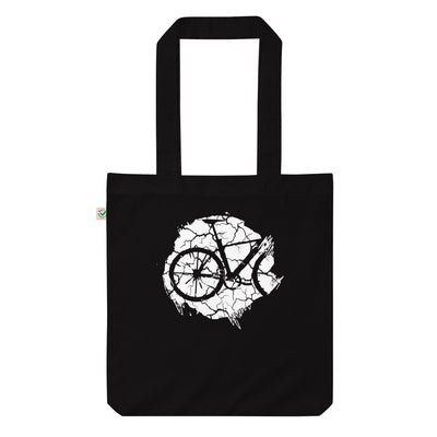 Grunge Kreis - Radfahren - Organic Einkaufstasche fahrrad Black