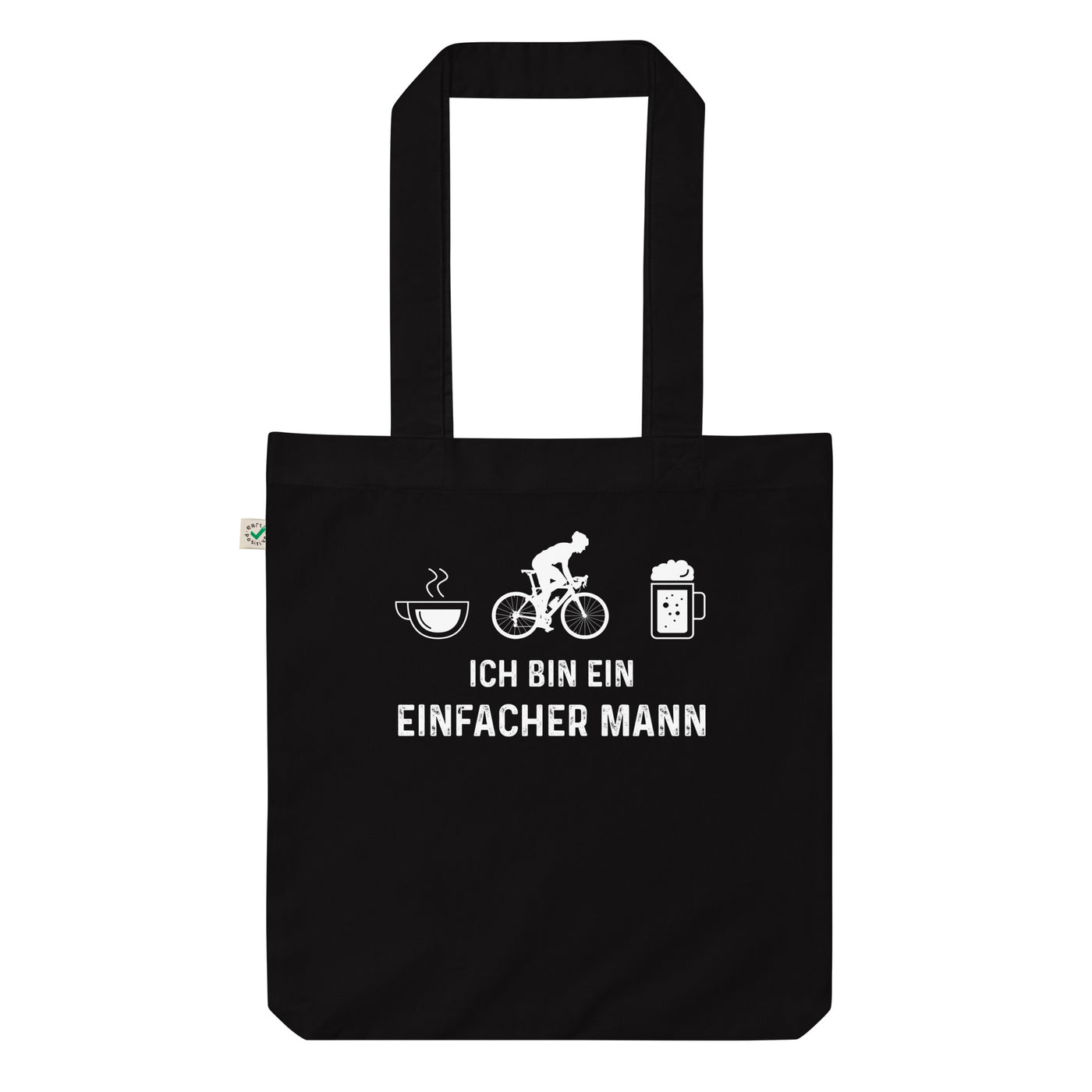 Ich Bin Ein Einfacher Mann 1 - Organic Einkaufstasche fahrrad Black