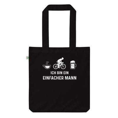 Ich Bin Ein Einfacher Mann 1 - Organic Einkaufstasche fahrrad Black