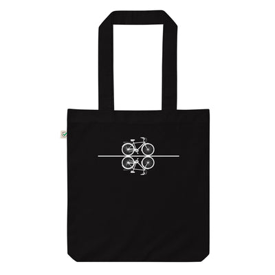 Linie - Radfahren - Organic Einkaufstasche fahrrad Black