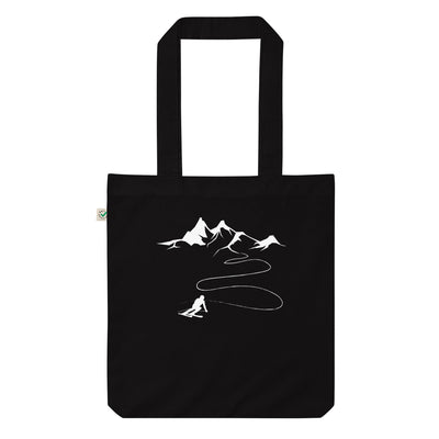 Berg - Skifahren - Organic Einkaufstasche klettern ski Black
