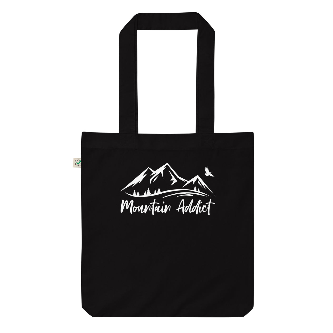 Bergsüchtiger - Organic Einkaufstasche berge Black