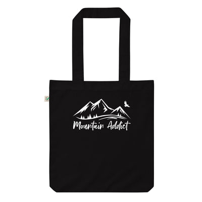 Bergsüchtiger - Organic Einkaufstasche berge Black