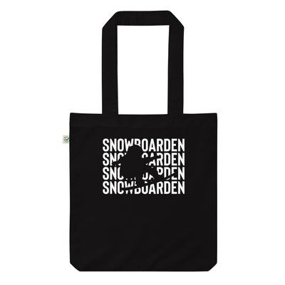 Snowboarden - Organic Einkaufstasche snowboarden Black