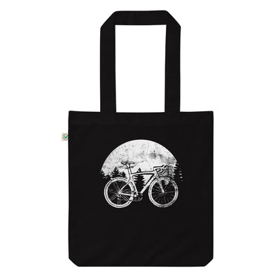 Sonne - Radfahren - Organic Einkaufstasche fahrrad Black