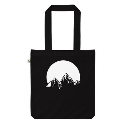 Sonne - Berg - Organic Einkaufstasche berge Black