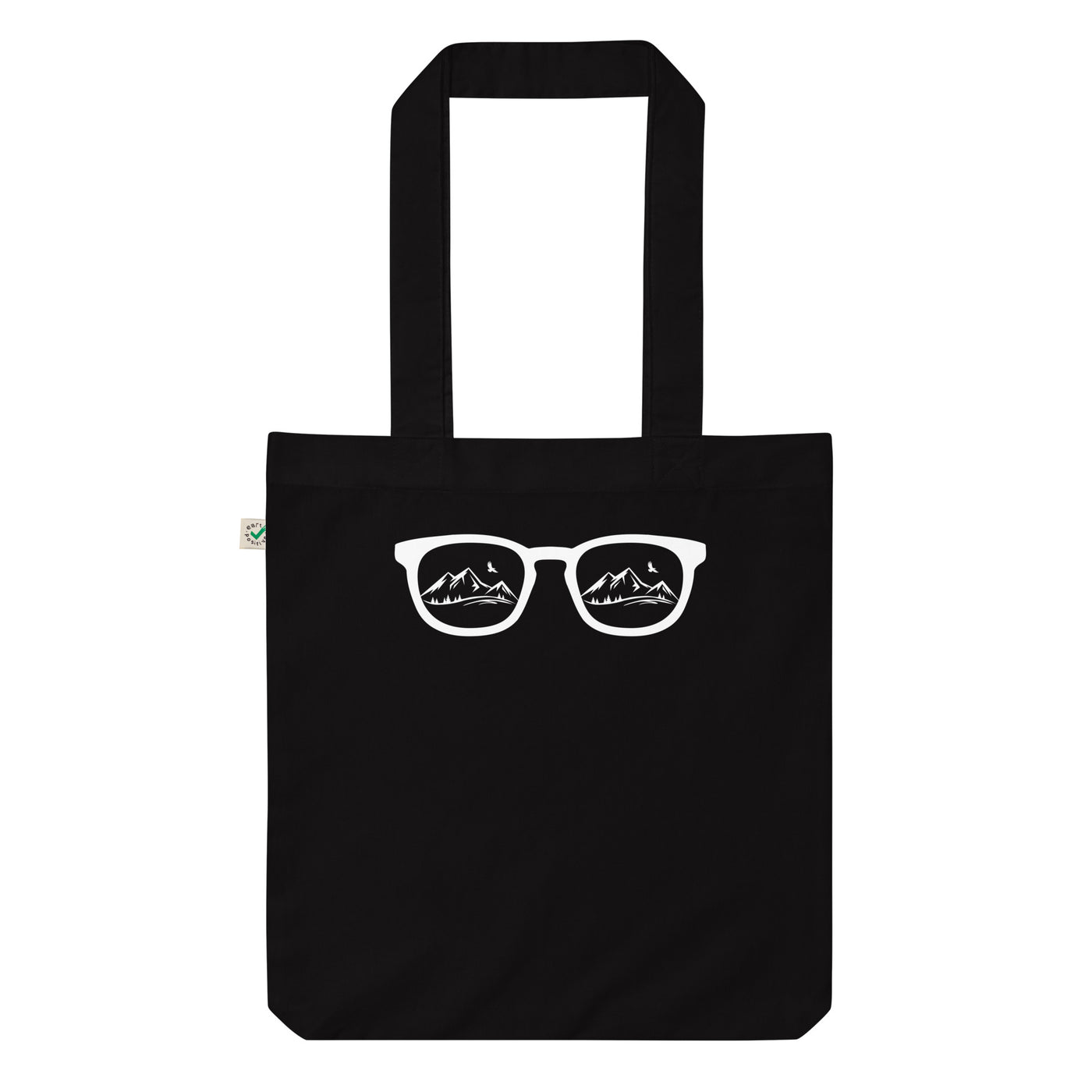 Sonnenbrille Und Berg - Organic Einkaufstasche berge Black