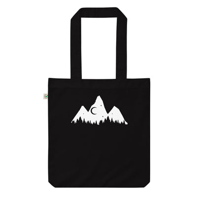 Baum - Berg - Organic Einkaufstasche berge Black