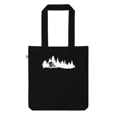 Bäume - Mountainbiken - (M) - Organic Einkaufstasche Black