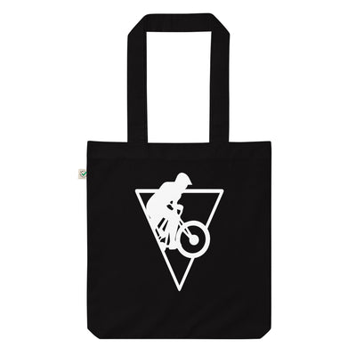 Dreieck - Radfahren - Organic Einkaufstasche fahrrad Black
