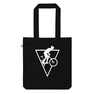 Dreieck - Radfahren - Organic Einkaufstasche fahrrad Black