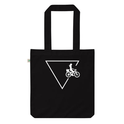 Dreieck 1 Und Radfahren - Organic Einkaufstasche fahrrad Black