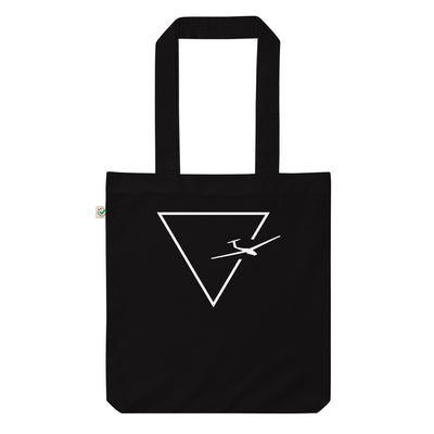 Dreieck 1 Und Segelflugzeug - Organic Einkaufstasche berge Black