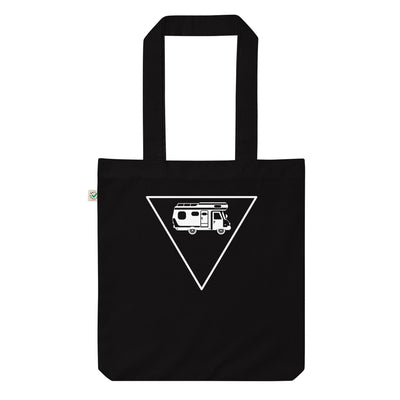 Dreieck Und Camping - Organic Einkaufstasche camping Black