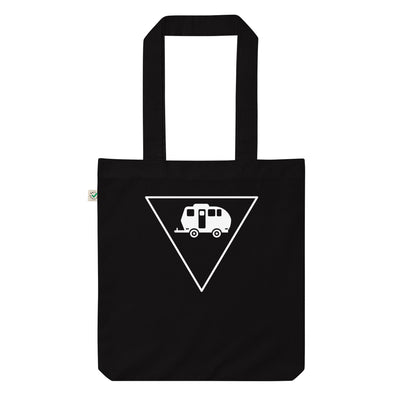 Dreieck Und Camping - Organic Einkaufstasche camping Black