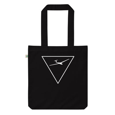 Dreieck Und Segelflugzeug - Organic Einkaufstasche berge Black