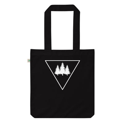 Dreieck Und Bäume - Organic Einkaufstasche camping Black