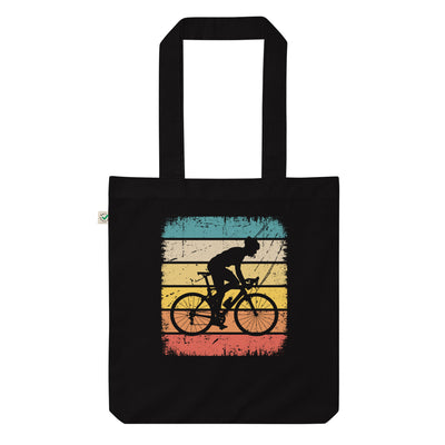 Vintage Quadrat Und Cycling 1 - Organic Einkaufstasche fahrrad