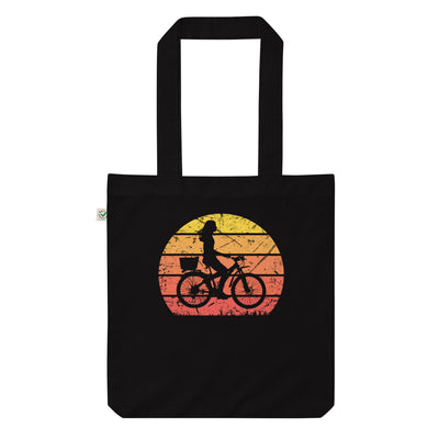 Vintage Sonne Und Radfahren 2 - Organic Einkaufstasche fahrrad