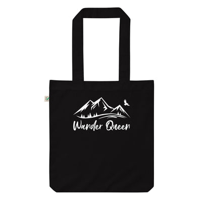 Wander Queen - Organic Einkaufstasche berge Black