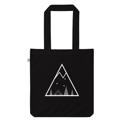 Dreieck - Campingzelt - Organic Einkaufstasche camping Black
