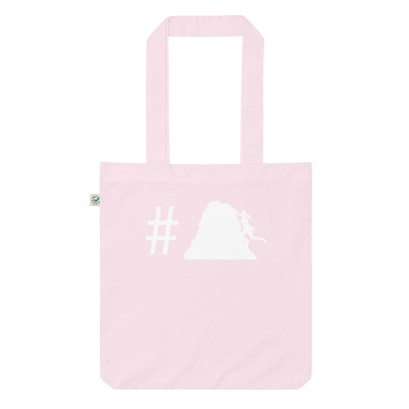 Hashtag - Klettern Für Frauen - Organic Einkaufstasche klettern Candy Pink
