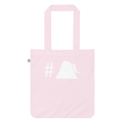 Hashtag - Klettern Für Frauen - Organic Einkaufstasche klettern Candy Pink